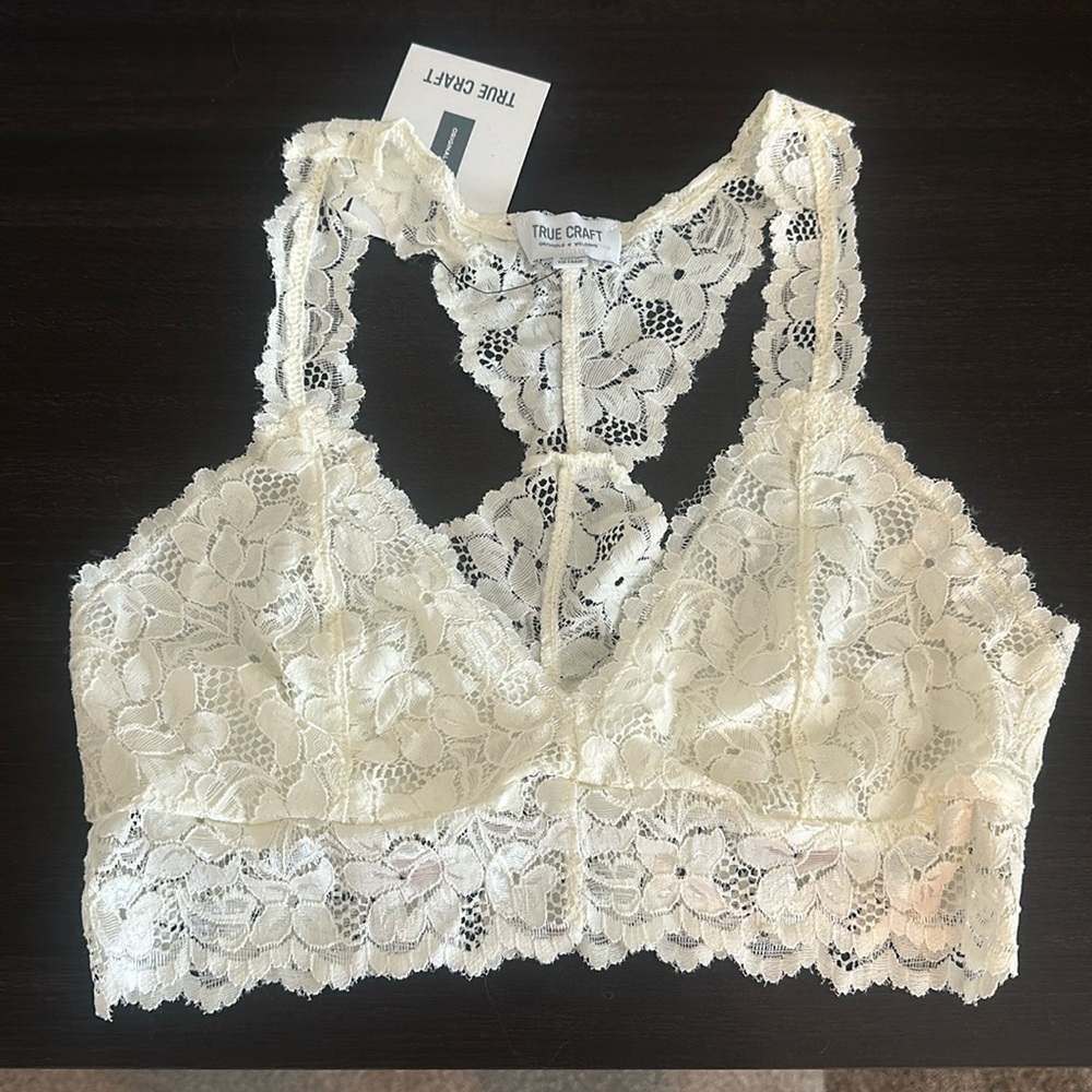 Ivory bralette NWT - medium